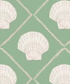 Annika Reed Studio New Aphrodite Wallpaper - Sea Green