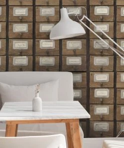 Mind The Gap The Craftsman Apothecary Neutral Wallpaper