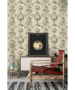 Mind The Gap Armillary Wallpaper