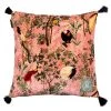 Mind The Gap The Royal Garden Pink Velvet Cushion