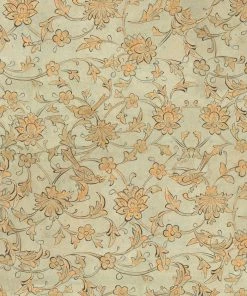 Mind The Gap Backyard Flowering Ether Blue Wallpaper Folk Couture