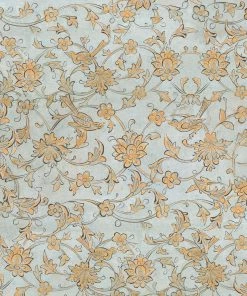 Mind The Gap Backyard Flowering Ether Blue Wallpaper Folk Couture