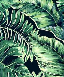 Brand Mckenzie Banana Leaves Max Wallpaper, Leaf Green