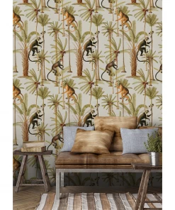 Mind The Gap Barbados Taupe Wallpaper