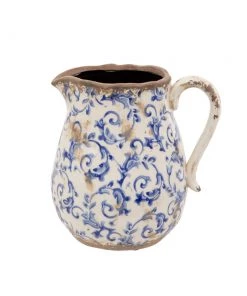 Thedesignyarduk Blue Floral Ceramic Jug Blue Skies Ahead