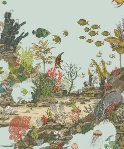 Josephine Munsey Underwater Jungle Wallpaper In Graphite 18 Josephine Munsey Underwater Jungle Wallpaper In Graphite