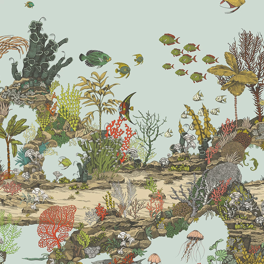 Josephine Munsey Underwater Jungle Wallpaper In Graphite 7 Josephine Munsey Underwater Jungle Wallpaper In Graphite
