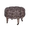 Mind The Gap Indigena Fez Tufted Stool - Bogolanfini
