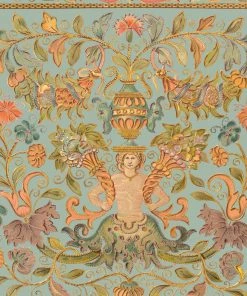 Mind The Gap Les Jardins Royaux Brocade Powder Wallpaper