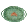 Rice DK New Raffia Oval Bread Basket - Croissant