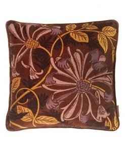 Cozy Living Cushions - INGVID PRINTED VELVET BURGUNDY