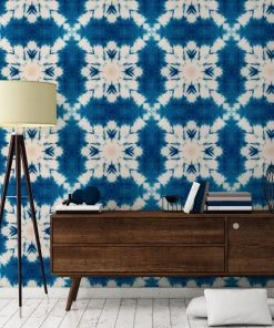 Mind The Gap Shibori Butterfly Wallpaper Blue Skies Ahead