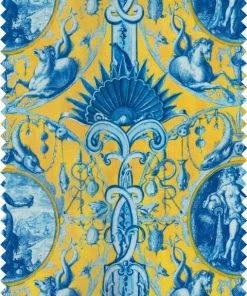 Mind The Gap Cotton Fabrics, Calpypso Blue Skies Ahead