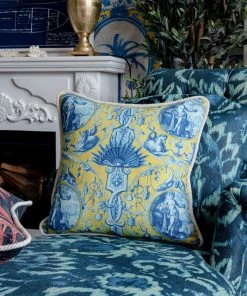 Mind The Gap Calypso Linen Cushion Blue Skies Ahead 8 Mind The Gap Calypso Linen Cushion Blue Skies Ahead