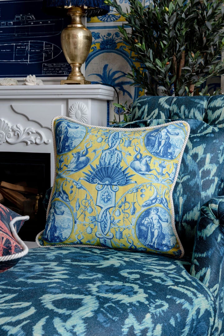 Mind The Gap Calypso Linen Cushion Blue Skies Ahead 5 Mind The Gap Calypso Linen Cushion Blue Skies Ahead