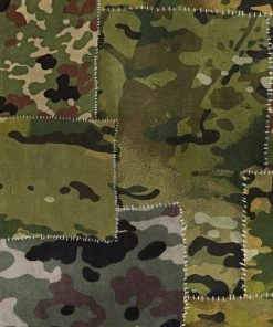 Mind The Gap Camo Brown Wallpaper