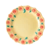 Rice By Rice New Ceramic Floral Side Plate - Cream