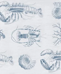 Thedesignyarduk Lobster Blue Wallpaper