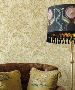 Mind The Gap Rose & Thorn Cherry Orchard Green Wallpaper