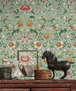 Mind The Gap Chinese Floral Wallpaper Rose & Thorn