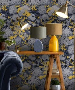 Mind The Gap Chrysanthemums Wallpaper Rose & Thorn