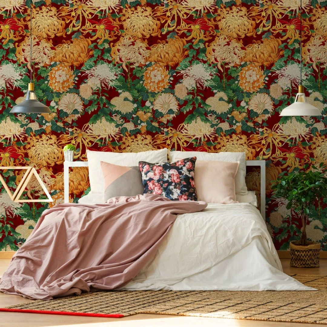 Mind The Gap Chrysanthemums Yellow Wallpaper 6 Mind The Gap Chrysanthemums Yellow Wallpaper