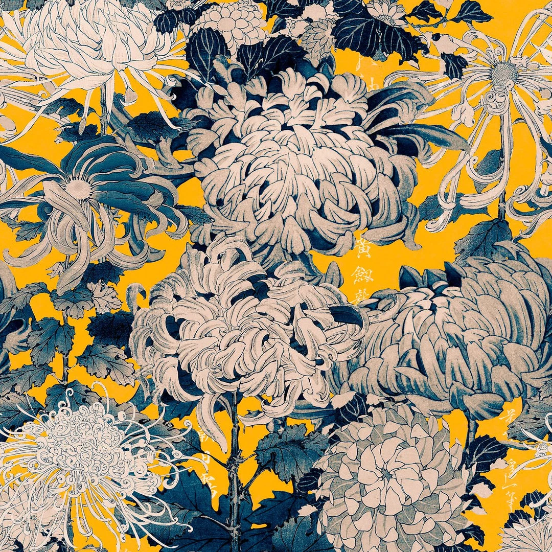 Mind The Gap Chrysanthemums Yellow Wallpaper 3 Mind The Gap Chrysanthemums Yellow Wallpaper