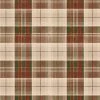 Mind The Gap Folk Couture Countryside Plaid Leather Wallpaper