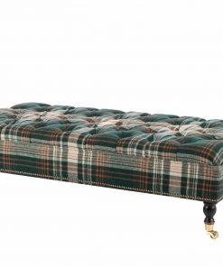 Mind The Gap Saray Ottoman - Monterey Plaid