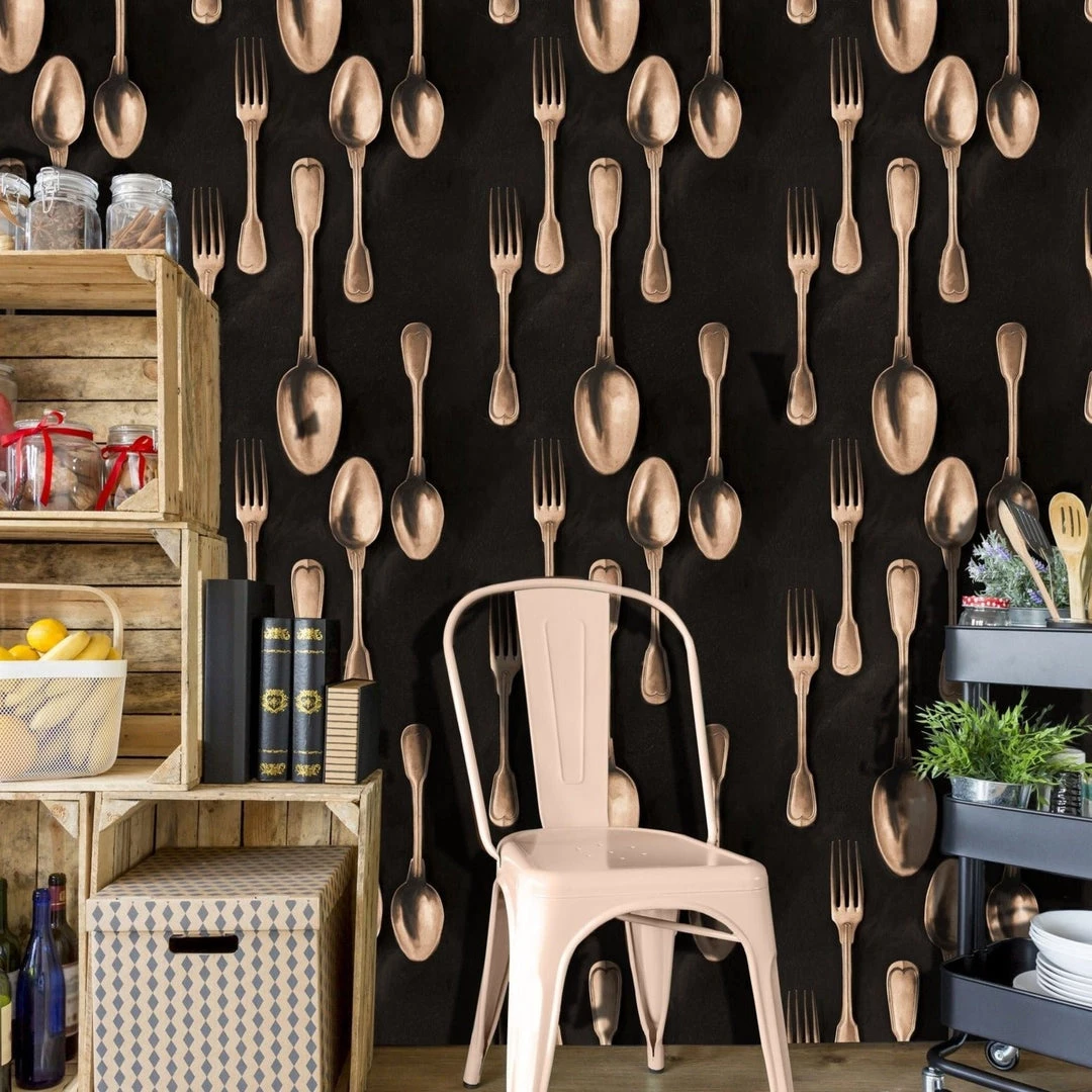 Mind The Gap Cutlery Silver Wallpaper 6 Mind The Gap Cutlery Silver Wallpaper