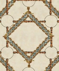 Mind The Gap Wallpaper & Paint Decorative Harness, Burgundy Wallpaper