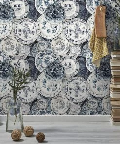 Mind The Gap Delftware Vintage Wallpaper