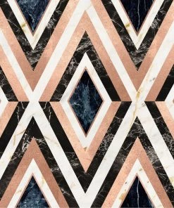 Mind The Gap Memphis To Miami Diamonds In Copper Wallpaper