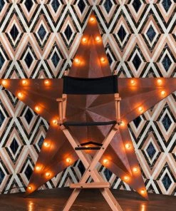 Mind The Gap Diamonds In Brass Wallpaper