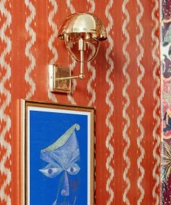 Mind The Gap Wall Light - Quentin Single Arm Sconce In Polished Brass