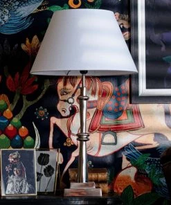 Mind The Gap Elenore Table Lamp In Polished Nickel