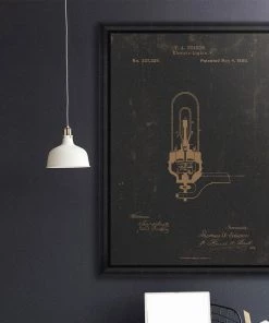 The Craftsman Mind The Gap Edison Electric Light Vintage Mood Framed Art