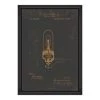 The Craftsman Mind The Gap Edison Electric Light Vintage Mood Framed Art