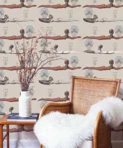 Mind The Gap Egyptum Taupe Wallpaper