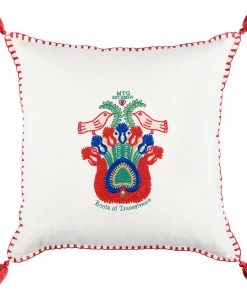 Mind The Gap Folk Couture Roots Of Transylvania Embroidered Cushion