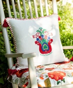 Mind The Gap Folk Couture Roots Of Transylvania Embroidered Cushion