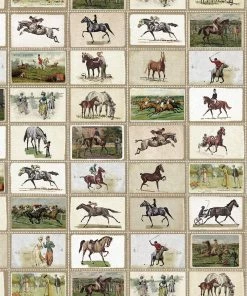 Mind The Gap English Equestrian Stamps Wallpaper Wallpaper & Paint