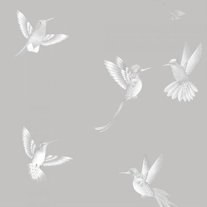 Brand Mckenzie Exotic Birds Wallpaper, Concrete Grey Les Jardins Royaux 3 Brand Mckenzie Exotic Birds Wallpaper, Concrete Grey Les Jardins Royaux