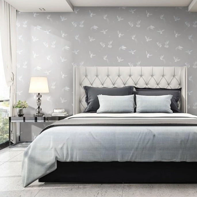 Brand Mckenzie Exotic Birds Wallpaper, Concrete Grey Les Jardins Royaux 4 Brand Mckenzie Exotic Birds Wallpaper, Concrete Grey Les Jardins Royaux