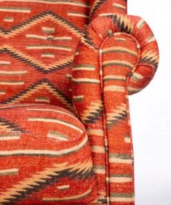 Mind The Gap MTG FURNITURE - BRYANT WING CHAIR - EYEDAZZLER NAVAJO Indigena