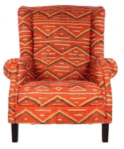 Mind The Gap MTG FURNITURE - BRYANT WING CHAIR - EYEDAZZLER NAVAJO Indigena