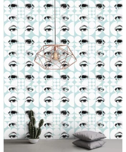 Mind The Gap Eyes And Circles Blue Wallpaper The Retrograde