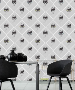 Mind The Gap Female Illusion Wallpaper