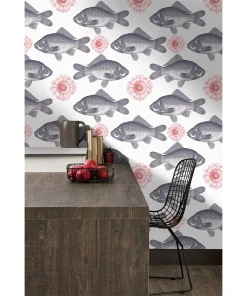 Thedesignyarduk Fish Neutral Wallpaper Blue Skies Ahead