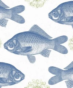 Thedesignyarduk Fish Neutral Wallpaper Blue Skies Ahead
